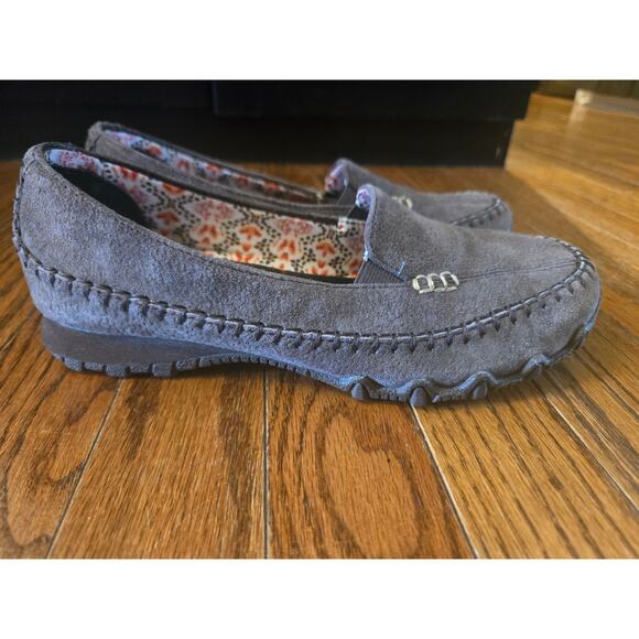 Skechers Relaxed Fit Air-Cooled Memory Foam Brown Suede Slip-On Shoes Size 6.5 - Picture 2 of 11